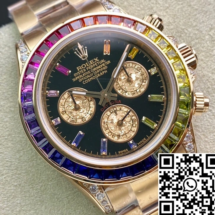 Rolex 116595 Gold TW RBOW Rose Factory Daytona 0704